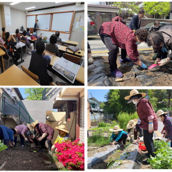 [선배시민자원봉사단] 실버그린파머 2회기 텃밭가꾸기교육 및 자원봉사활동 이미지
