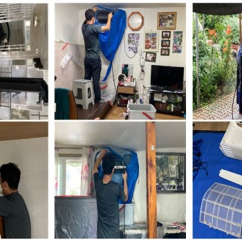 [이동복지사업] 노후물품교체(에어컨 필터 청소) 이미지