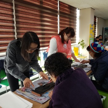 서원 축제 꽃심 부스 운영 이미지