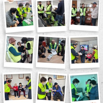 [노인사회활동지원사업] 10월 커피박에코비누나누미 에코비누와 수세미 경로당 배포 이미지