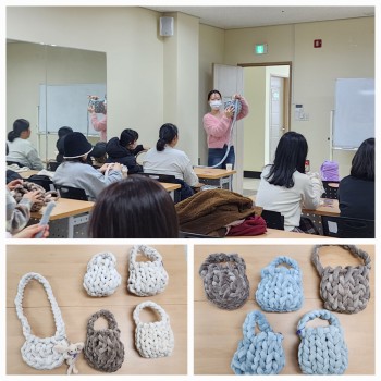 [노송작은도서관] '자이언트얀 가방 만들기' 프로그램 진행 이미지